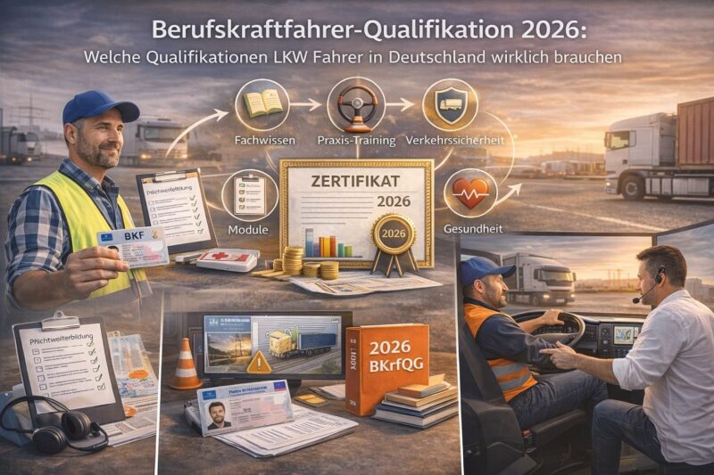Berufskraftfahrer-Qualifikation 2026: Welche Qualifikationen LKW Fahrer in Deutschland wirklich brauchen