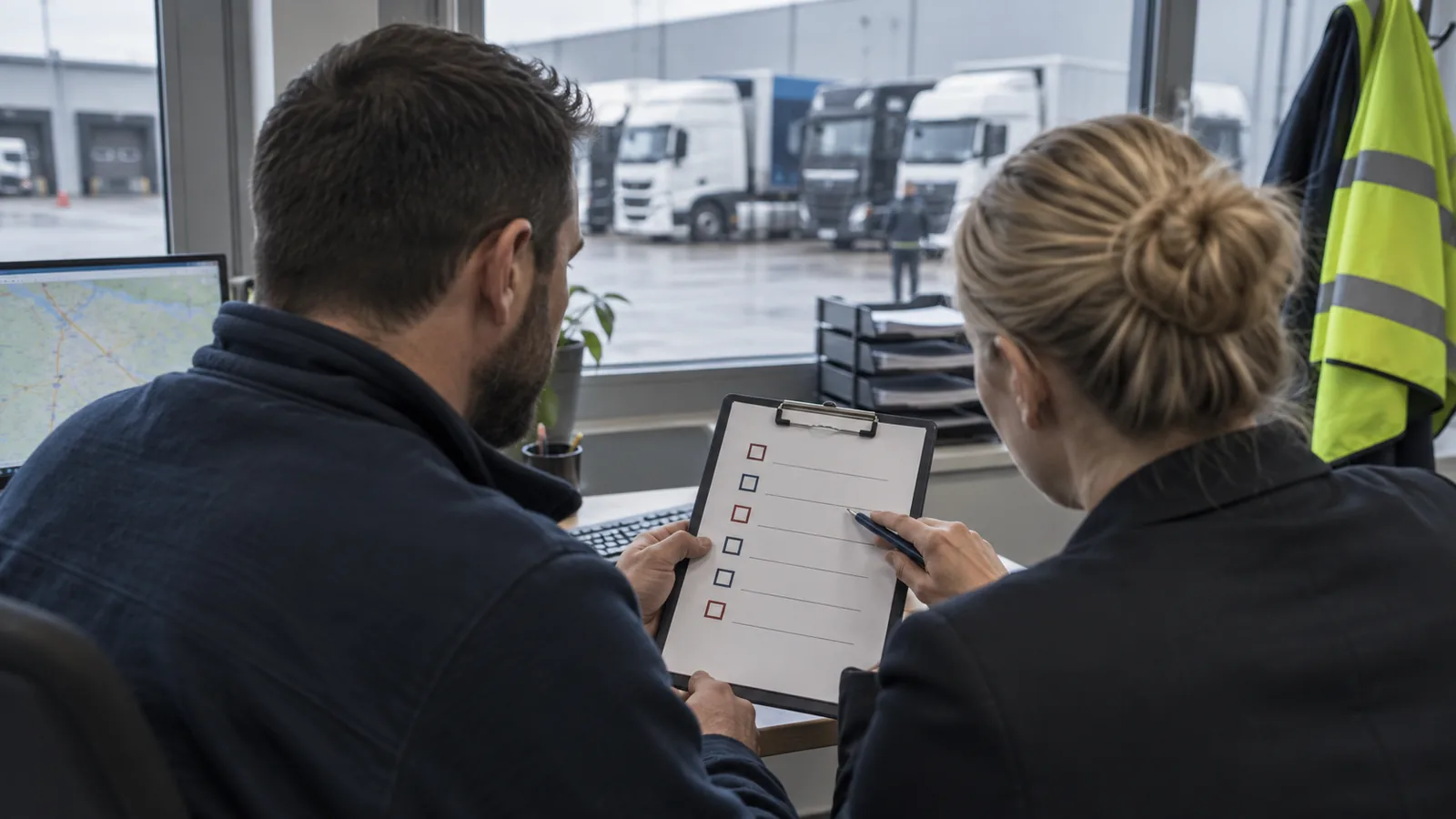 Disposition und Personalabteilung stimmen Anforderungen an neue Fahrer ab.